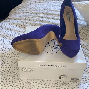 Steve Madden Traisie Blue Suede Pumps